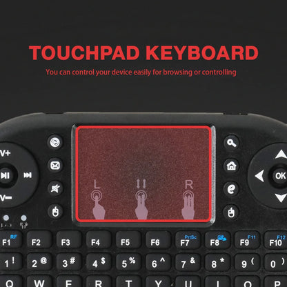MRSVI i8 — Mini Teclado Sem Fio 2.4G com Touchpad