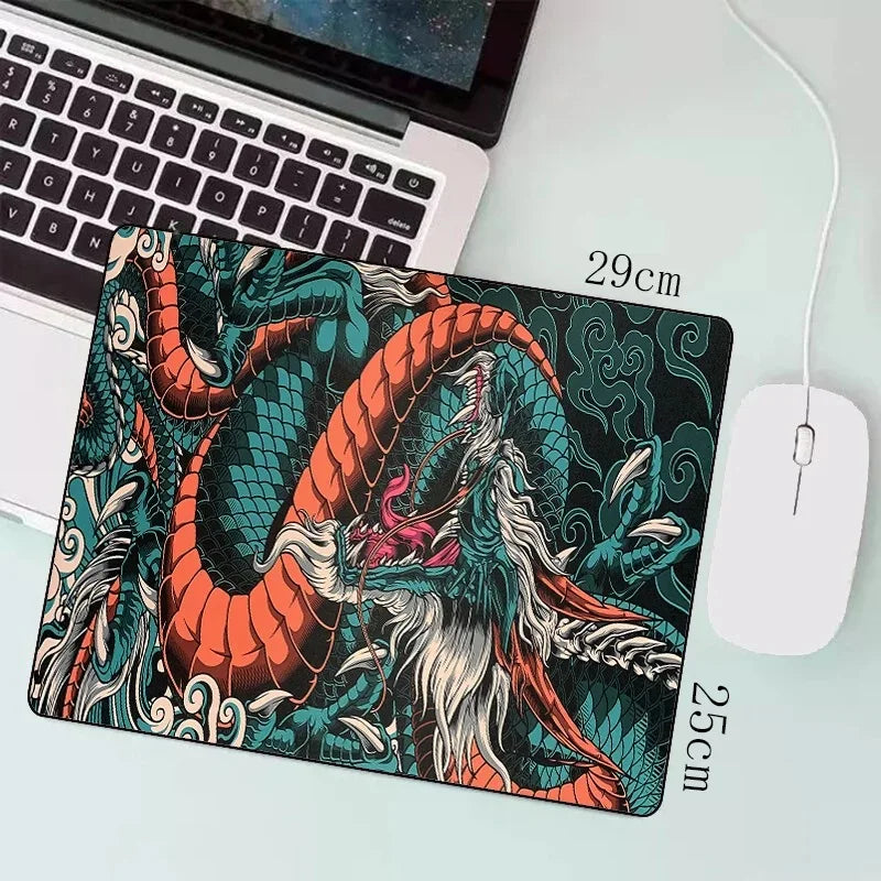 Mouse Pad Gamer Japanese Dragon — Desk Mat Speed