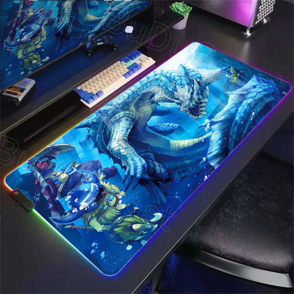 Desk Mat RGB Gamer — Mouse Pad XXL com Iluminação LED