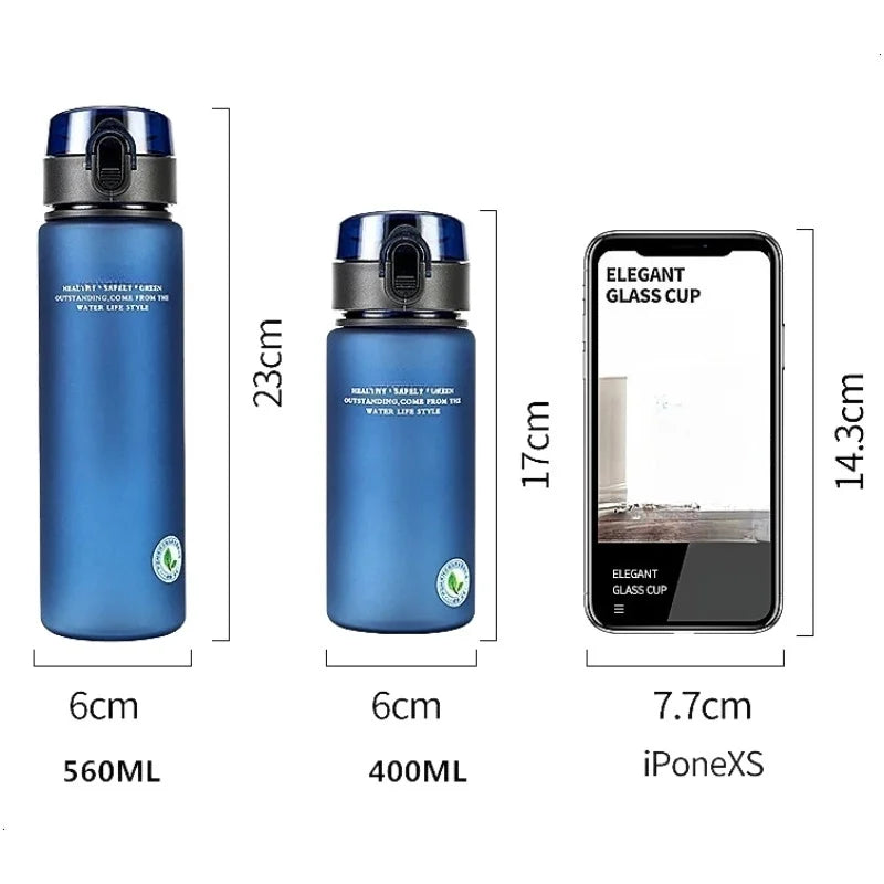 Garrafa Esportiva Fantia Portátil Livre de BPA Antivazamento (400ml / 560ml)