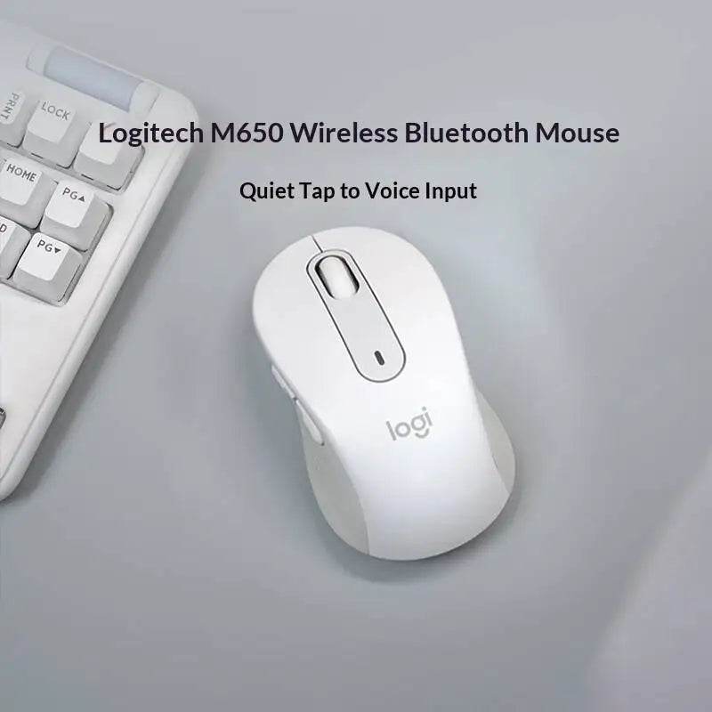Logitech M650 — Mouse Ergonômico Sem Fio