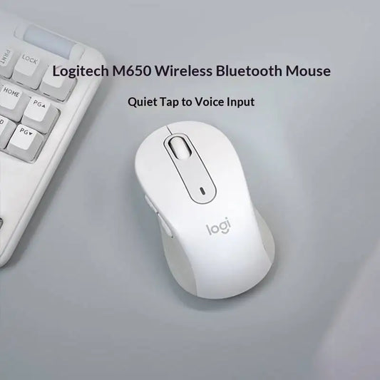 Logitech M650 — Mouse Ergonômico Sem Fio