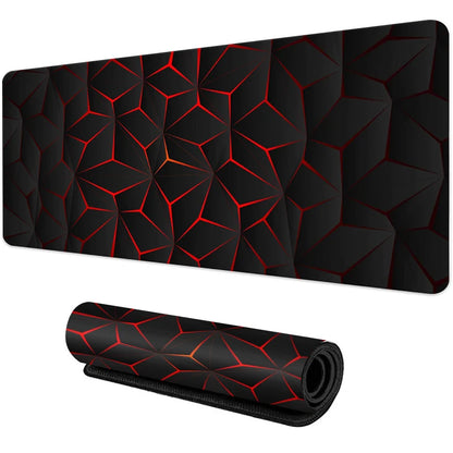 Desk Mat Gamer Gradiente Neon XXL – Mouse Pad Speed com Borda Costurada