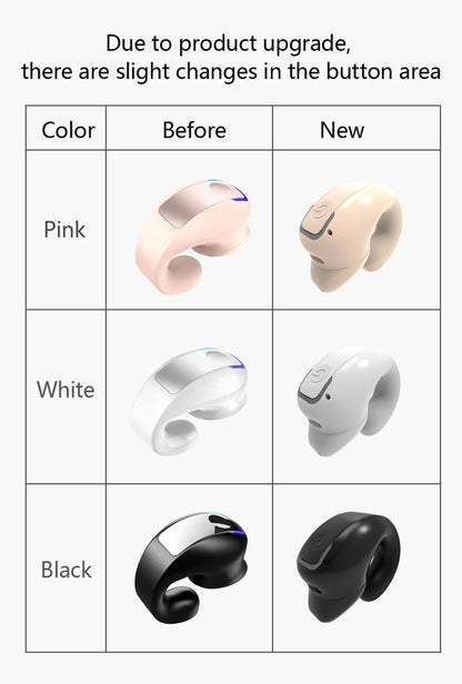 Fone Bluetooth Open-Ear Clip — TWS com Microfone