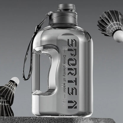 Garrafa Galão Esportiva em Tritan de Alta Capacidade com Canudo e Alça (1.7L / 2.7L)