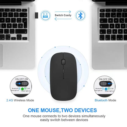 Congdi — Mouse Sem Fio Recarregável Dual Mode