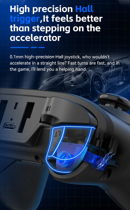 G6 — Controle Gamer Sem Fio com Hall Effect