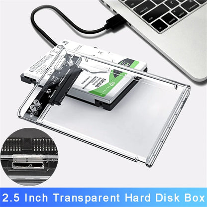 Case SATA 2,5″ Transparente USB 3.0/Type-C