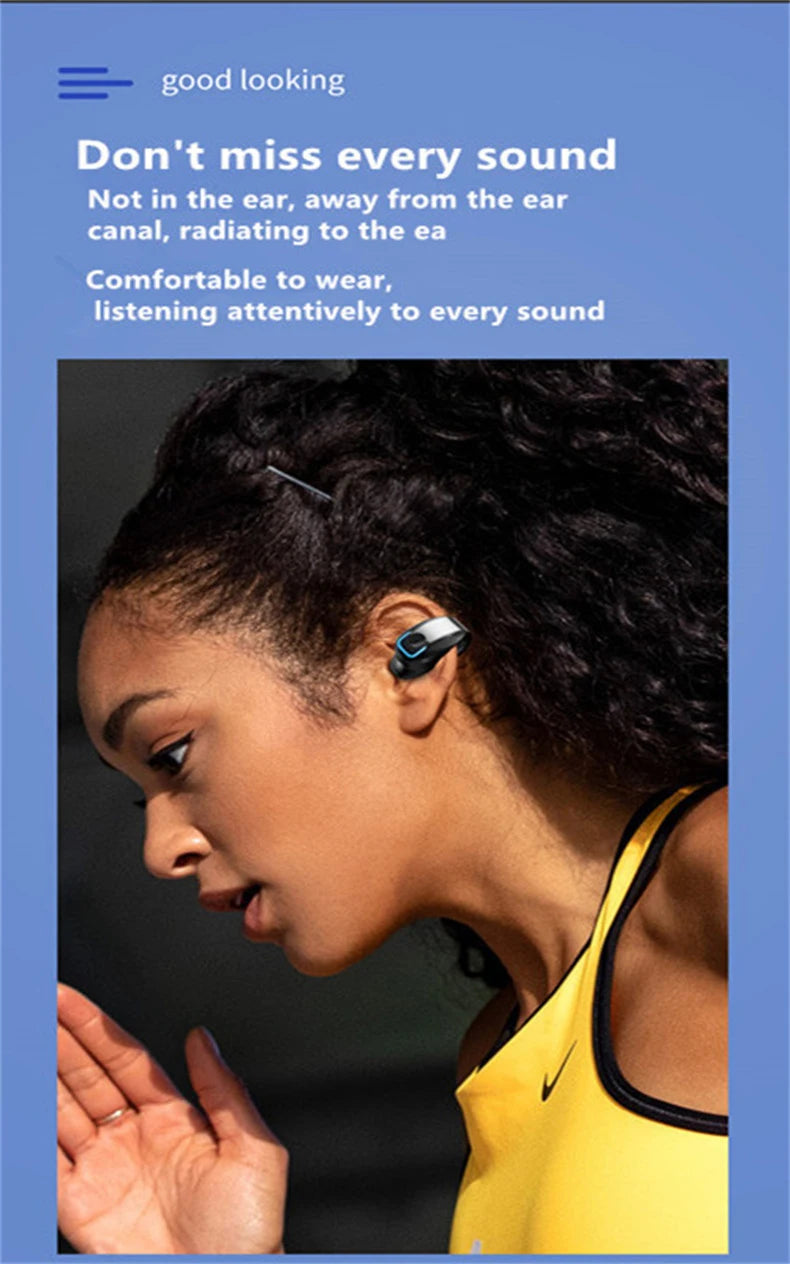 Fone Bluetooth Open-Ear Clip — TWS com Microfone
