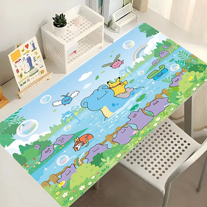 Mouse Pad Gamer Pokémon Kawaii XXL – Desk Mat Speed com Base Antiderrapante