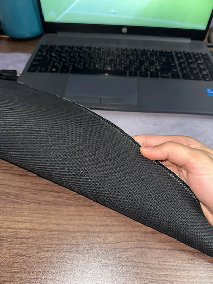 Mouse Pad Desk Mat Minimalista Cinza XXL – Superfície Control e Costura Reforçada