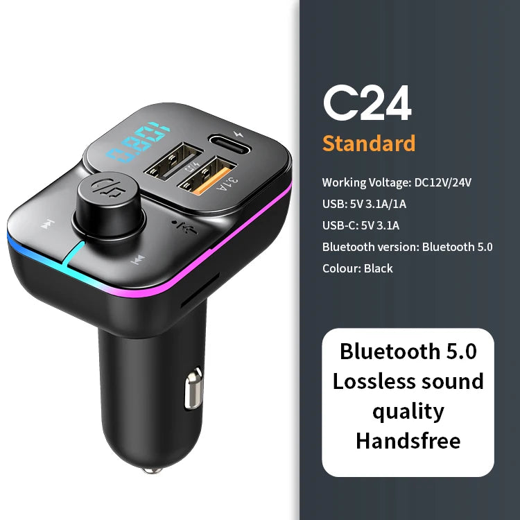 DYBO C22 — Transmissor FM Bluetooth 5.0 para Carro