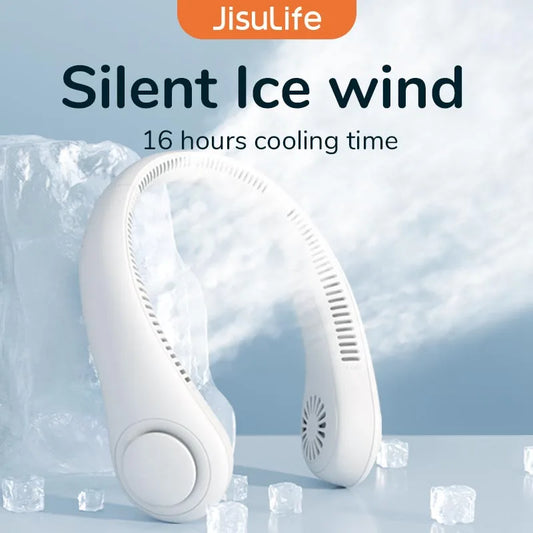 Ventilador de Pescoço Portátil JISULIFE FA14 4000mAh Sem Pás Recarregável USB-C