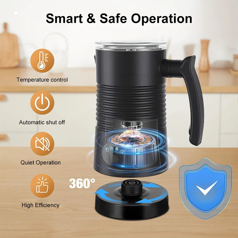 Espumador e Aquecedor de Leite Automático raugee 4 em 1 6500 RPM 220V
