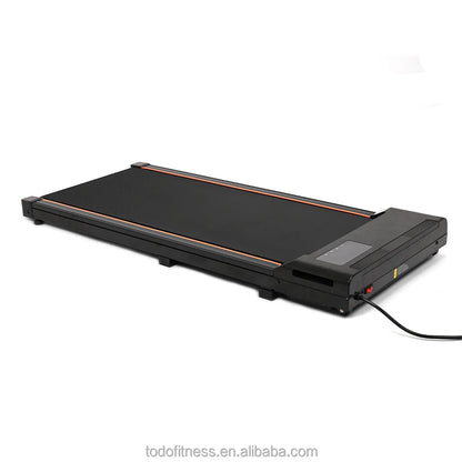 Esteira Ergonômica Compacta Under Desk Walking Pad – Design Ultra-Fino sem Alça, Inclinação Ajustável e Tração Mecânica para Exercícios em Home Office