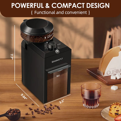Moedor de Cafe Eletrico de Moendas KIRAINAFLY com 28 Regulagens