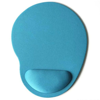 Mousepad ergonômico com apoio de pulso, confortável e antiderrapante, para PC e laptop.