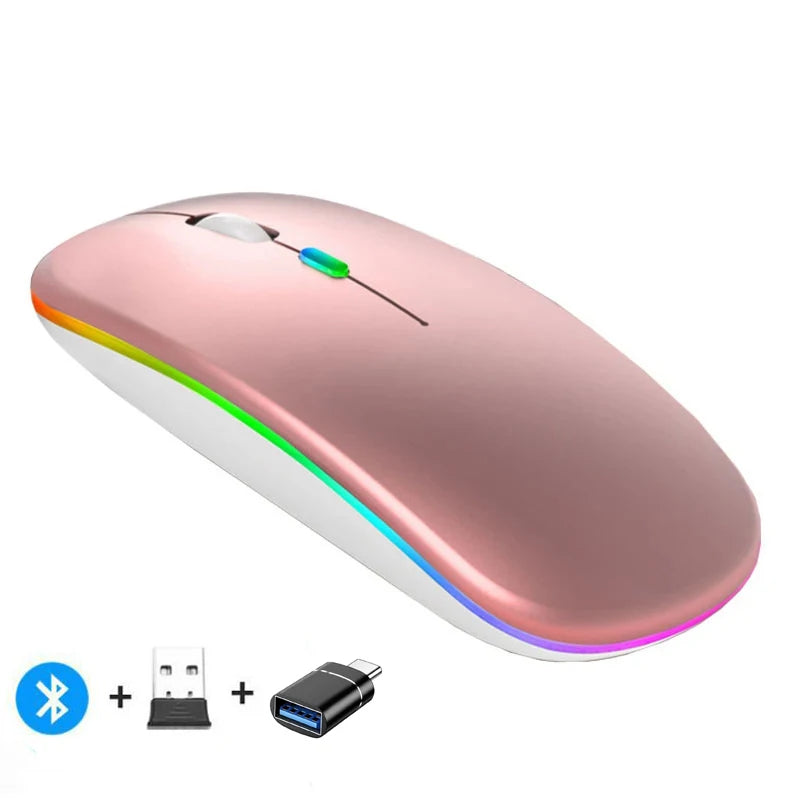 Congdi — Mouse Sem Fio Recarregável Dual Mode