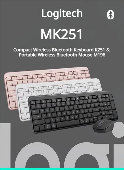Logitech MK251 — Teclado e Mouse Sem Fio