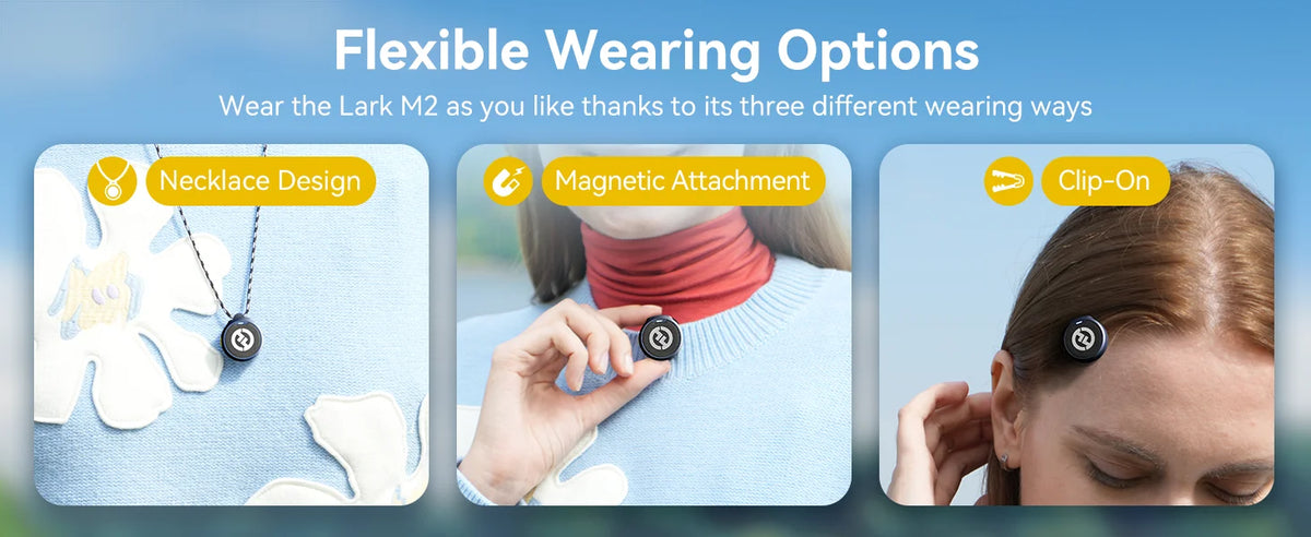 LARK M2 — Microfone de Lapela Sem Fio com ENC