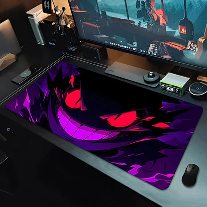 Mousepad grande para jogos, teclado gamer, tapete de rato P-Pokemons para mesa, tapete de mesa Speed, tapete de PC Kawaii Anime G-Gengars
