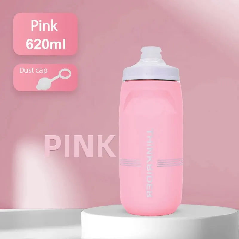 Caramanhola Squeeze ThinkRider em Polipropileno PP5 com Válvula Squeeze Jet e Protetor Contra Poeira (620ml / 750ml)