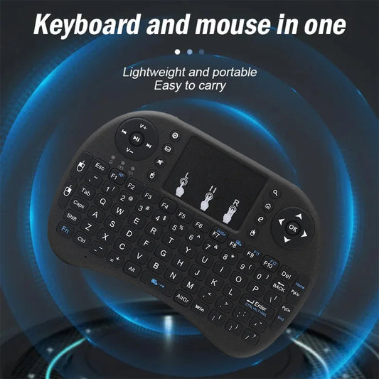 MRSVI i8 — Mini Teclado Sem Fio 2.4G com Touchpad