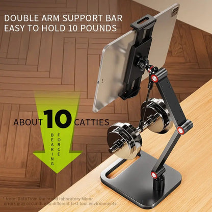 Suporte de Mesa Articulado para Monitor Portátil e Tablet – Alumínio e Rotação 360°