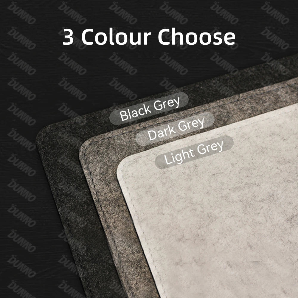 Mouse Pad Premium em Feltro de Lã XXL – Desk Mat Minimalista com Base Antiderrapante