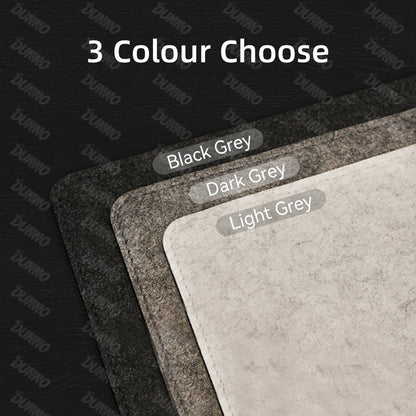 Mouse Pad Premium em Feltro de Lã XXL – Desk Mat Minimalista com Base Antiderrapante