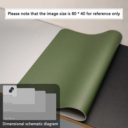 Mousepad grande para escritório, protetor de mesa em couro PU impermeável, ideal para teclado, jogos e acessórios de PC.