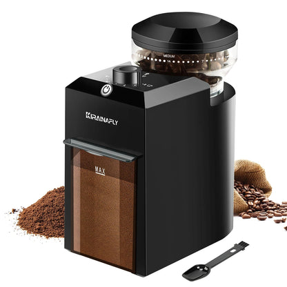 Moedor de Cafe Eletrico de Moendas KIRAINAFLY com 28 Regulagens