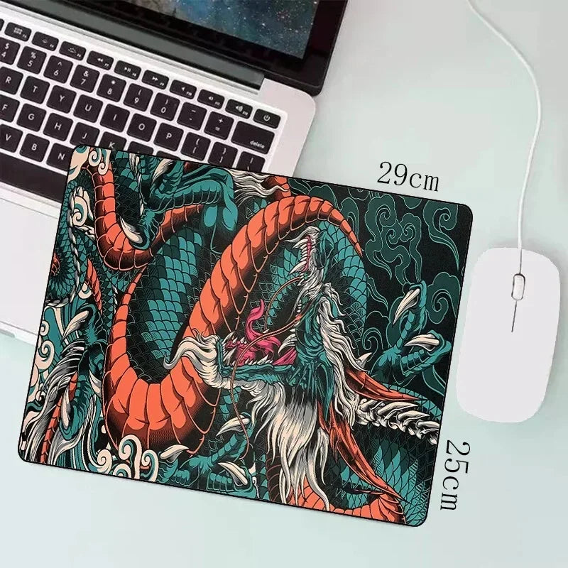 Mouse Pad Gamer Japanese Dragon — Desk Mat Speed