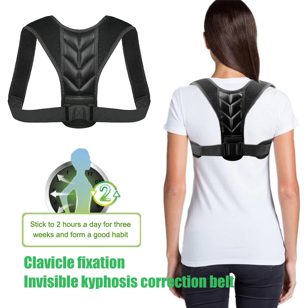 Corretor de Postura Superior e Suporte de Clavicula Ajustavel