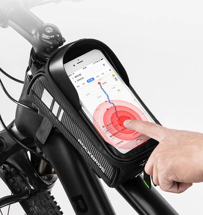 Bolsa de Quadro para Bicicleta ROCKBROS Impermeável com Suporte de Celular