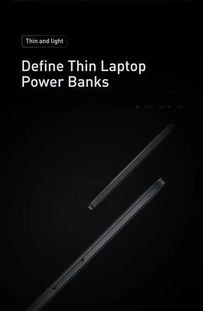 Power Bank Baseus Blade 20000mAh 100W Ultra-Slim com Display Digital Inteligente