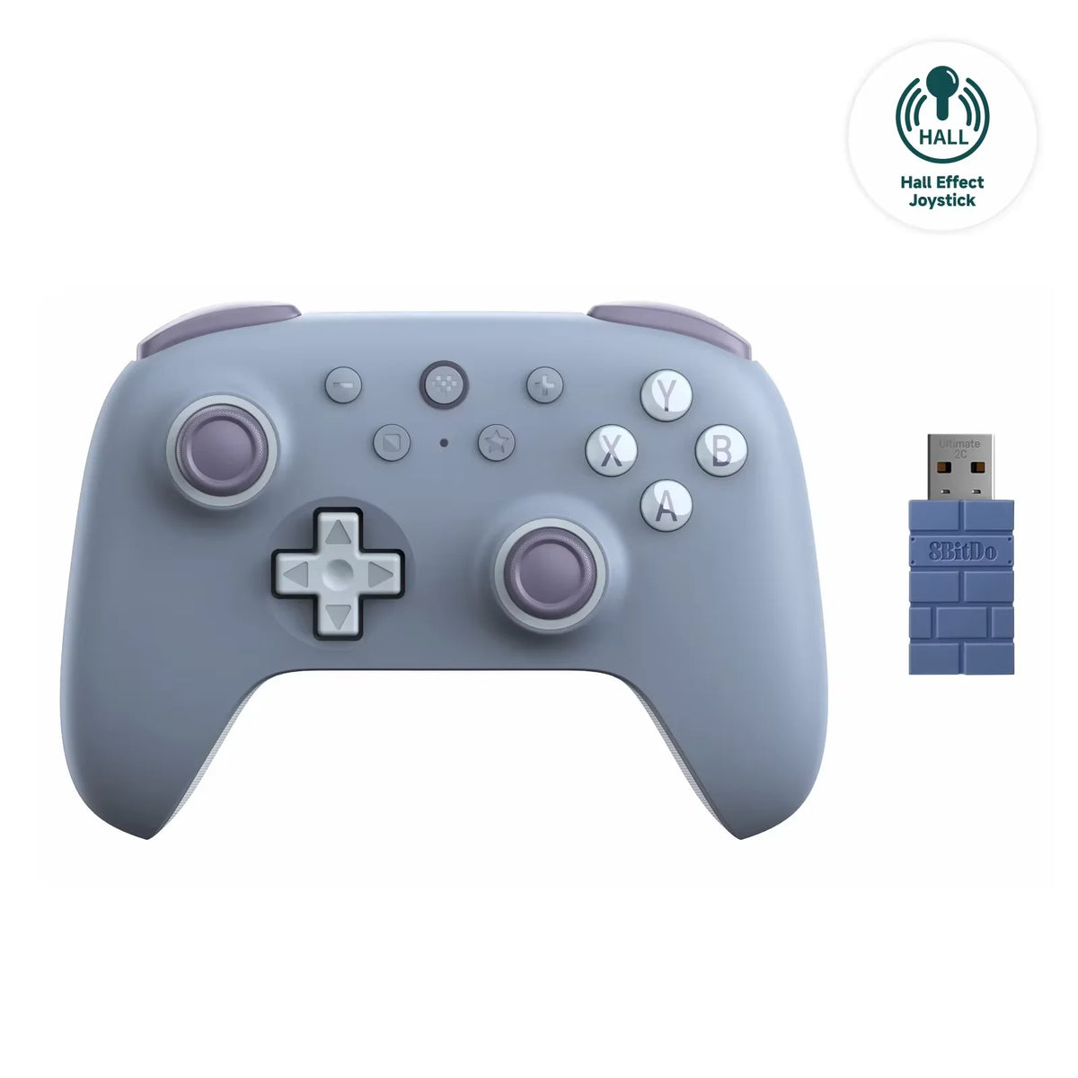 Controle Gamer 8BitDo Ultimate 2C Sem Fio 2.4G com Hall Effect para PC