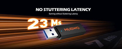 NUBWO G06 — Headset Gamer Sem Fio 2.4GHz + Bluetooth 5.3