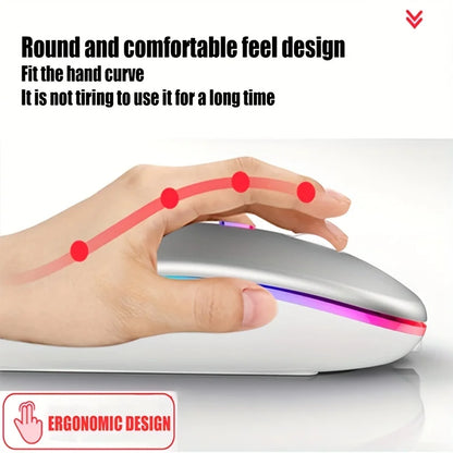 Mouse Sem Fio 2.4G / Bluetooth 5.1 — 1600 DPI