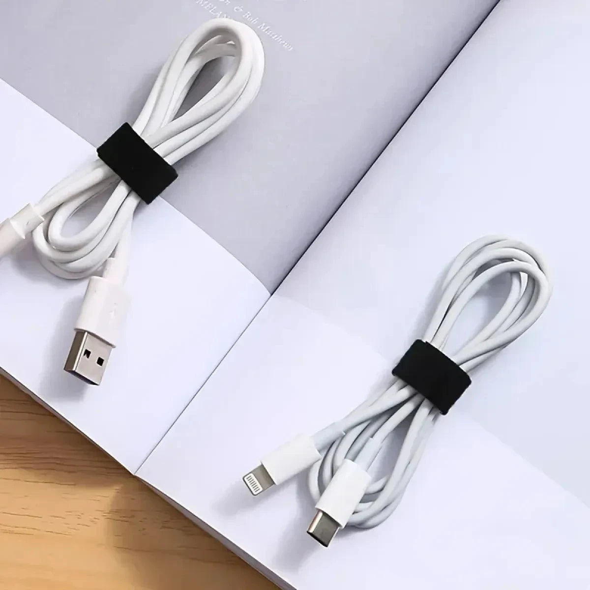Organizador de Cabos com Velcro 3M — Abraçadeira Reutilizável