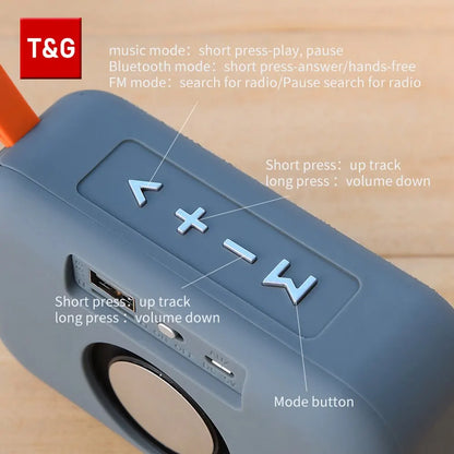 T&G TG506 — Caixa de Som Bluetooth 3W