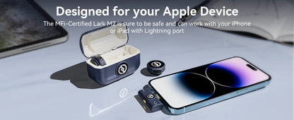 LARK M2 — Microfone de Lapela Sem Fio com ENC