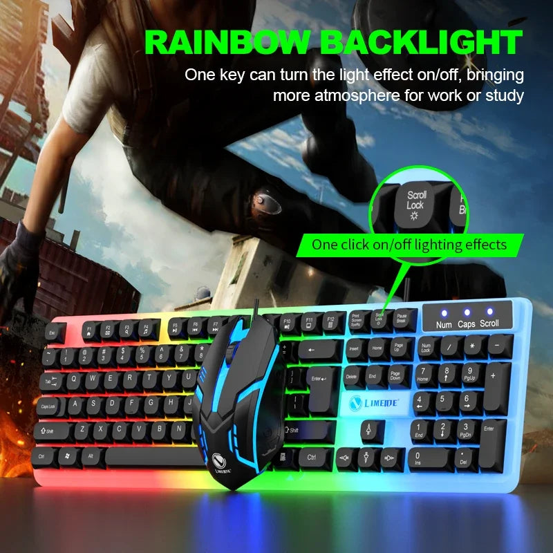 NG GTX350 — Combo Teclado e Mouse Gamer com LED