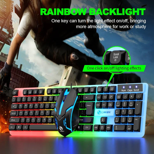 NG GTX350 — Combo Teclado e Mouse Gamer com LED