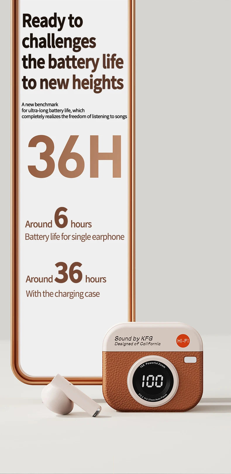 Q86 Bluetooth 5.3 — Fone TWS com ANC