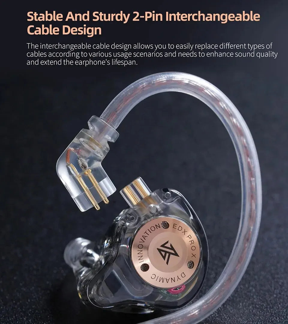 KZ EDX Pro X — Fone In-Ear com Microfone