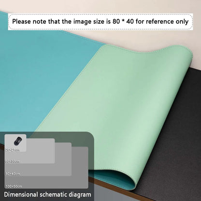 Mousepad grande para escritório, protetor de mesa em couro PU impermeável, ideal para teclado, jogos e acessórios de PC.