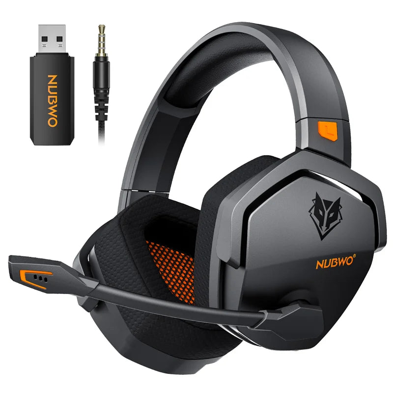 NUBWO G06 — Headset Gamer Sem Fio 2.4GHz + Bluetooth 5.3
