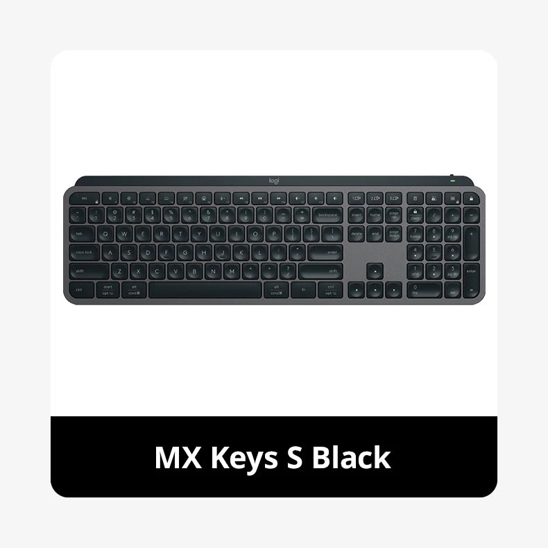 Teclado Sem Fio Logitech MX Keys S Bluetooth com Retroiluminação e Logi Bolt
