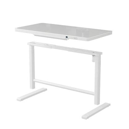 Mesa Ergonômica Inteligente Sit-Stand Elétrica XMSJ/Hollin – Tampo de Vidro Temperado, Estrutura de Aço Motorizada com Ajuste Automático de Altura e Certificação TUV para Alta Performance